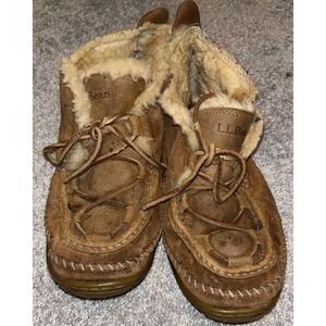 L.L. Bean‎ Shearling Lined Suede Boots men's Size 11